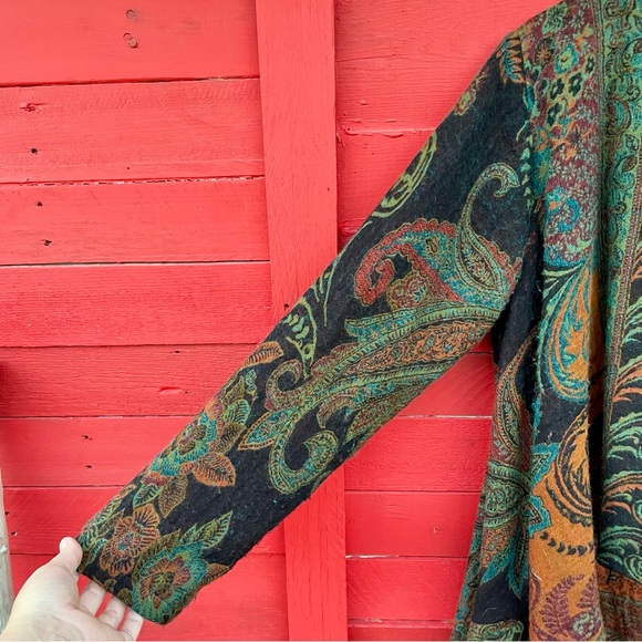 Parsley & Sage Multicolor Paisley Cardigan, M - Picture 4 of 12